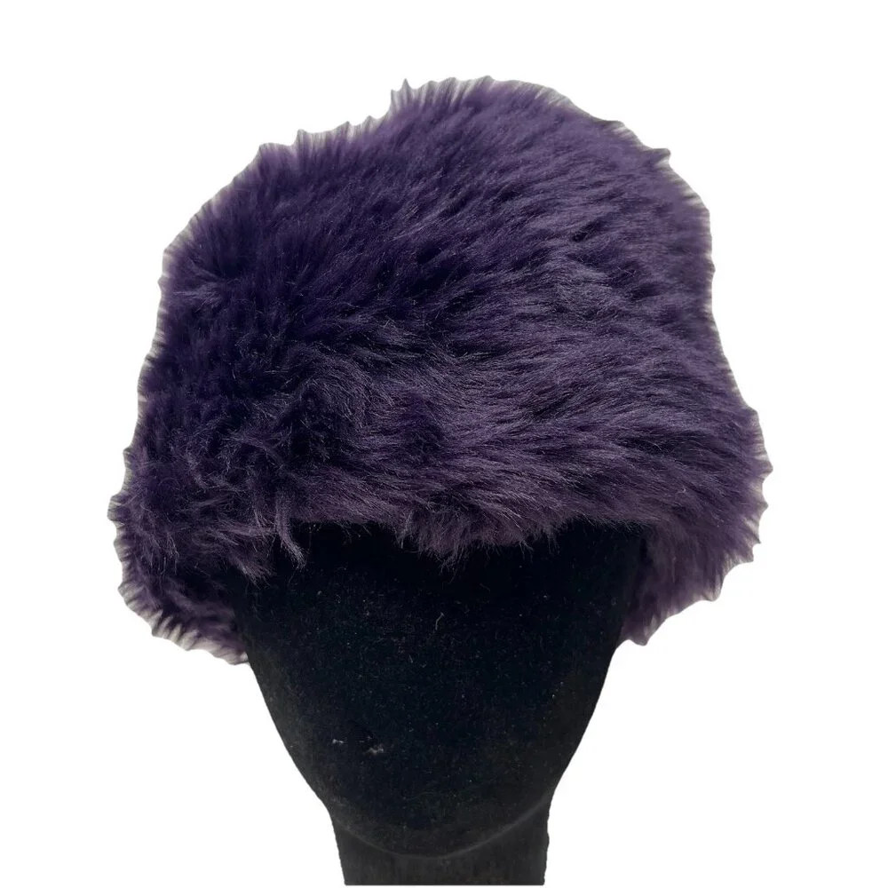 Lauren Ralph Lauren LRL Women's 7 1/8 Faux Fur Hat Cap Russian Cossack Beanie
